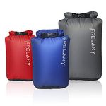 Frelaxy Dry Sack 3-Pack/5-Pack, Ultralight Dry Bags, Outdoor Sacks Keep Gear Dry for Hiking, Backpacking, Kayaking, Camping, Swimming, Boating