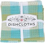 Now Designs Check Dishcloth Set, Leaf