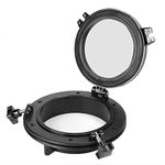 Porthole Window,8in Round Ship Porthole Opening Portlight Black Easy Round Shape Installation Universal for RV Boat Yacht