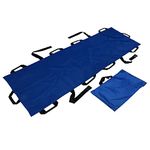 Portable Stretcher, Portable Transport Unit with 10 Handles, Washable Foldable Stretcher for for Mountain Rescue Accident, Injure, Household