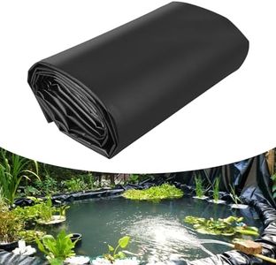 GarveeLife GarveeLife Pond Liners 15X25FT Epdm - 45 Mil Uv Resistant, Safety Material, Easy Cutting, Versatile Applications, for Natural Outdoor Ponds, Waterfall, Fish, Koi Ponds, Water Garden (Black)