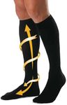 CABEAU Compression Socks - Travel/Home, Help Swelling/Blood Flow, Black, Small