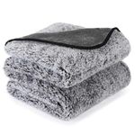 PETTOM Waterproof Dog Blanket Washable, Fleece Blanket For Medium Large Dogs and Pets, Personalised Dog Throw Protects Bed and Sofa with Soft Plush- Grey,127x100cm