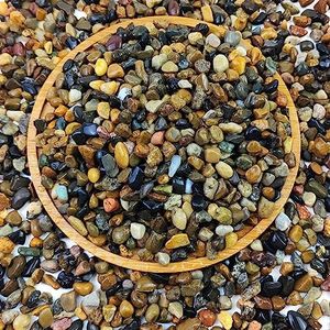 FANTIAN 2lbs Fish Tank Rocks, 1/4 Inch Pea Gravel for Fish Tank, Decorative River Rocks for Aquarium Succulent Cactus Plant Vase Fillers Soil Cover and Outdoor Landscaping Stones