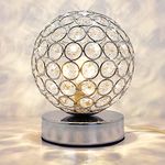 Modern Crystal Ball Table Lamp Chrome Base with G9 5w Warm White M0244F