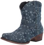 ROPER Women's Merica Denim Fashion Boot, Blue, 9