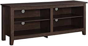 Walker Edison We Furniture 58" Wood TV Media Stand Storage Console - Traditional Brown