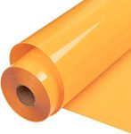 VINYL FROG Yellow Heat Transfer Vinyl Rolls, 12"x25ft Yellow Iron on Vinyl for Cricut & Cameo, Yellow HTV Vinyl Roll for All Cutter Machine, Easy to Cut & Weed for Heat Press Design