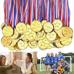 CJBIN 100 Pieces Plastic Medals for