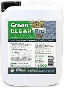SmartSeal Green Clear Pro (Formerly Moss Clear Pro) - Powerful Green Algae Remover - Easy To Apply Best Mould, Lichen & Black Mould Remover - Perfect Roof Cleaner & Driveway Cleaner - (5 Litres)