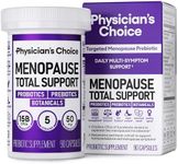 Physician's CHOICE Menopause Probiotic Supplement for Women - Supports Hormone Balance, Hot Flashes, Night Sweats, Weight Management, Bloating & Gut Health - with Black Cohosh, Resveratrol+ - 90ct