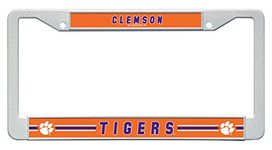 Rico Industries NCAA Clemson Tigers Plastic License Plate Frame