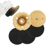 KURSTOL Aluminum Backer Pad Set - 100mm Diamond Sanding/Polishing Pads Backer Pad Hook and Loop Backing Pad with 5/8"-11 Thread for Angle Grinder Polisher