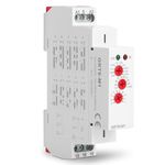 Power on Delay Time Relay, AC/DC 12V~240V GRT8-M1 Multifunctional Delay Time Relay with 10 Functions, DIN Rail Mount Delay Timer Switch, Delay Range: 0.1s-10 Days