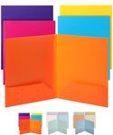 Mr. Pen- Plastic Folders with Pockets, 5 pcs, Assorted Colors, Folders with Pockets, Heavy Duty Plastic Two Pocket Folders, Pocket Folders, Folders, 2 Pocket Plastic Folders, File Folders with Pockets