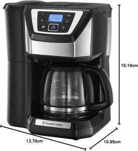 Russell Hobbs Grind & Brew Coffee Machine – Built-In Grinder