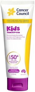 Cancer Council Kids Sunscreen SPF 50+ - Cancer Council Sunscreen, 250ml - Water-Resistant, Paraben-Free, UVA/UVB Protection, Hypoallergenic