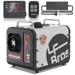 LF Bros Diesel Heater 5KW, 12V/24V/230V Portable Parking Heater with Remote Control for Tent, Van, Garage (White)
