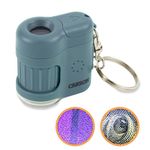 Carson MicroMini 20x LED Lighted Pocket Microscope with Built-in UV and LED Flashlight