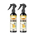 Beeswax Furniture Polish Spray Wood Shine 120 ml Natural BeeWax Spray Brown Wooden Furniture Cleaner Floor Polishing Shiner for Old Furniture Door, Table, Chair, Laminate Finishes Clean Care (2)