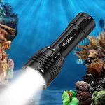 wurkkos DL30 Diving Flashlight Rechargeable Max 3600lm LED Dive Flashlight Super Bright Using 3 pcs 90CRI LEDs,Underwater Scuba Dive Light IPX-8 Waterproof Submersible Flashlight