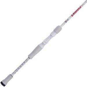 Abu Garcia 6’6” Veritas Casting Fishing Rod, 1-Piece Rod, 8-17lb Line Rating, Medium Rod Power, Fast Action, 1/4-5/8 oz. Lure Rating, White