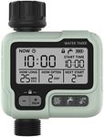 Kazeila Digital Water Timer, Sprinkler Timer Programmable with Rain Delay, Garden Hose Timers for Watering with Large LCD Display, Manual Irrigation Mode, IPX5 Waterproof for Garden Lawn Patio Farm