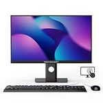 FOROMIA All-in-one PC Touch Screen Desktop Computer 8GB RAM 512GB SSD Core i7 PC Height Free Adjustment 23.8’ 1920x1080 FHD Support WIFI Dual Band Wi-Fi,Bluetooth 4.2,black