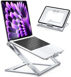 Babacom Supporto PC Portatile Tutto in Uno, Portatile Pieghevole Laptop Stand con Regolabile Altezza, Ergonomico Alluminio Porta PC Portatile Compatibile con MacBook Air Pro, HP (10-16")