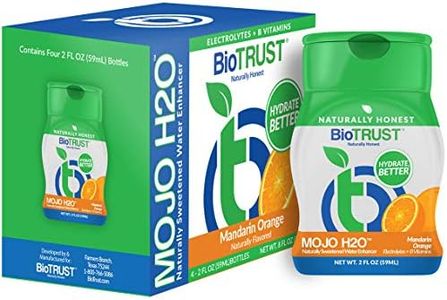 BioTrust Mojo H2O Natural Water Enhancer Drops, with B Vitamins and Electrolytes, Sugar-Free, Zero Calories, No Artificial Sweeteners (Mandarin Orange, 4 pk)