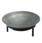 Fire Pits Cast Iron Detachable Legs Stylish Design (50cm Diameter)