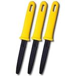 CANARY Corrugated Cardboard Cutter Dan Chan, Safety Box Cutter Knife [Non-Stick Fluorine Coating Blade], Made in JAPAN, Yellow (DC-190F-1) (Bulk 3 pcs)