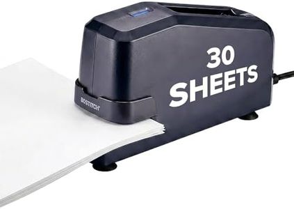 Bostitch Impulse Electric Stapler for Office, Classroom & Home, 30 Sheet Capacity, Fast No-Jam Automatic Stapling, Refill Alert & FastLoad System, Durable Design, Black, 1 Pack