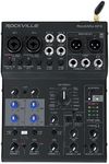 Rockville ROCKMIX 6FX 6 Channel Mixer USB Computer Recording Interface+Effects