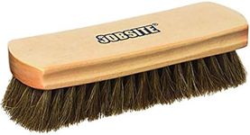 Genuine 100% Horsehair Professional Shoe Shine Brush - 6.75 inch Long