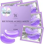 BLOOMORA Retinol & Collagen Eye Patches (30 Pairs) Under Eye Patches for Dark Circles, Under Eye Patches for Puffy Eyes and Dark Circles, Under Eye Mask, Puffy Eyes Treatment