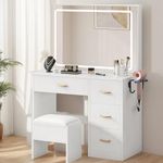 YITAHOME Vanity Desk with LED Light