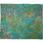 Deny Designs Stephanie Corfee Secret Garden Fleece Throw Blanket, 30 x 40