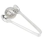 Zerodeko Whiskey Ice Cubes Metal Bread Tongs Ice Tongs Whiskey Balls Reusable Stainless Steel Metal Ice Sphere Cubes Beverage Chilling Rocks Ice Clamp Ice Tea Tongs Chilling Ice Cubes