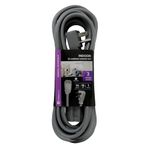 10 FT Heavy Duty Air Conditioner and Appliance Extension Cord, 14 Gauge, 15 Amp, ETL Listed, Grey