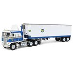 DCP 1/64 Kenworth K100 COE Flattop w/ 40' Vintage Reefer Trailer, Shaffer Trucking 60-1629