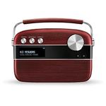 Saregama Carvaan Malayalam - Portable Music Player with 5000 Preloaded Songs, FM/BT/AUX (Cherrywood Red)