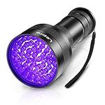 Lepro UV Torch, 51 LED UV Light Torch, 395nm Ultraviolet Flashlight, Blacklight Detector for Pet Urine, Stain, Bed Bugs, Banknote and More