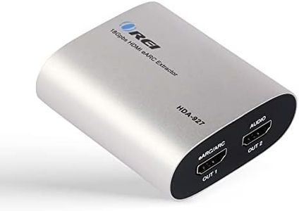 OREI eARC 4K 60Hz Audio Extractor Converter 18G HDMI 2.0 ARC Support - HDCP 2.2 - Dolby Digital/DTS Passthrough CEC, HDR, Dolby Vision Supported (HDA-927)