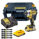 DEWALT DCF887D2 18V XR Brushless 3 Speed Impact Driver Kit with 5 x Ph2 Bit