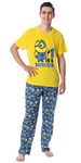 INTIMO Despicable Me Mens' Minions 1 in A Minion Raglan Sleep Pajama Set (Medium)