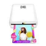 KODAK Step Instant Smartphone Photo Printer - Portable Mini Color Wireless Mobile Printer - Zink 2x3 Inch Sticky-Back Photos - Bluetooth Compatible with iOS & Android Devices - Fun Editing App - White