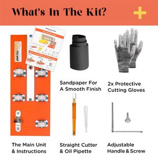 Home Pro Shop Glass Bottle Cutter Kit – DIY Wine & Beer Bottle Cutting Tool with Safety Gloves