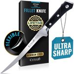 Cutluxe Fillet Knife for Fish & Meat – 7" Fish Knife for Filleting – High Carbon German Steel, Flexible, Full Tang & Ergonomic Handle Design – Artisan Series