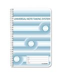 BookFactory Universal Note Taking System (Cornell Notes) / NoteTaking Notebook - 120 Pages, 6" x 9" - Wire-O (LOG-120-69CW-A(Universal-Note))